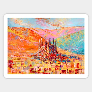 Golden Barcelona Sticker